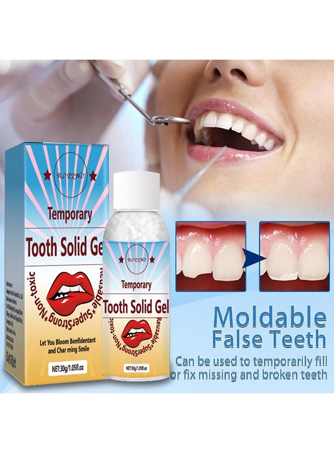 Rozino Temporary Tooth Solid Gel, Moldable Tooth Filling Repair Kit, Dental Care Kit Fixing The Missing and Broken Replacements, DIY Natural Filling Fake Teeth,Smile Confidently Again - Image 4